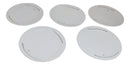 Pack Of 5 Ceramic Yukino Hana Snow Collection Large Round Dinner Plates 10" D