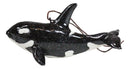 Set Of 6 Nautical Black Orca Whales Ocean Marine Wall Decor Tree Ornaments