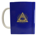 Blue Book Of Magic Eye Of Providence Arcane Arts Ceramic Boxy Square Shaped Mug