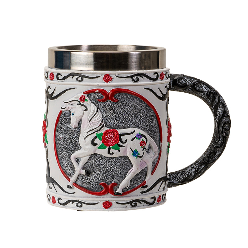 The Trail Of Painted Ponies Tribal Rose Thorny Valentines Horse Tankard Mug