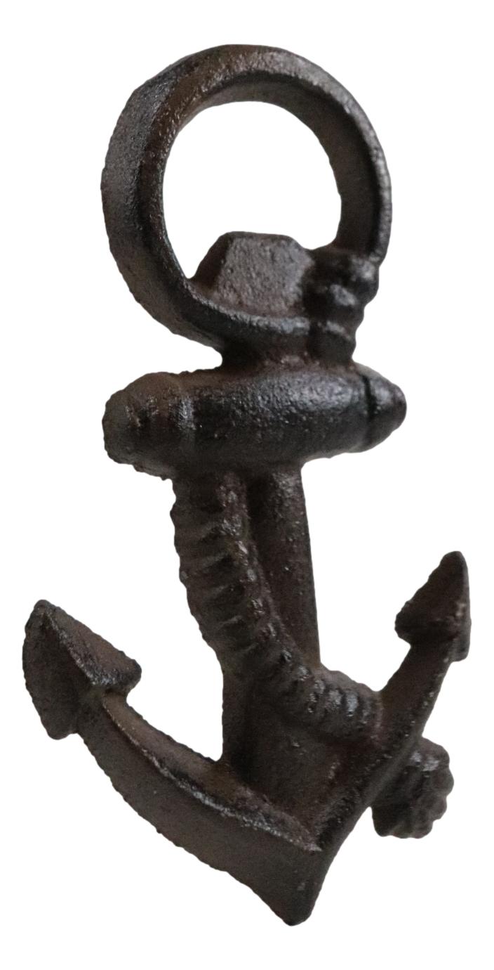 Rustic Cast Iron Nautical Coastal Marine Ship Anchor Beer Bottle Opener Set Of 4
