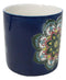 Indigo Ajna Eye Brow Chakra Zen Flower Of Life Mandala Circle Ceramic Mug Cup