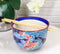 Auspicious Red Koi Fishes In Blue Waters Donburi Ramen Bowl With Chopsticks Set