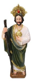 Saint Jude Thaddeus Apostle Disciple Of Jesus Fire And Sun Medal Figurine 12"H