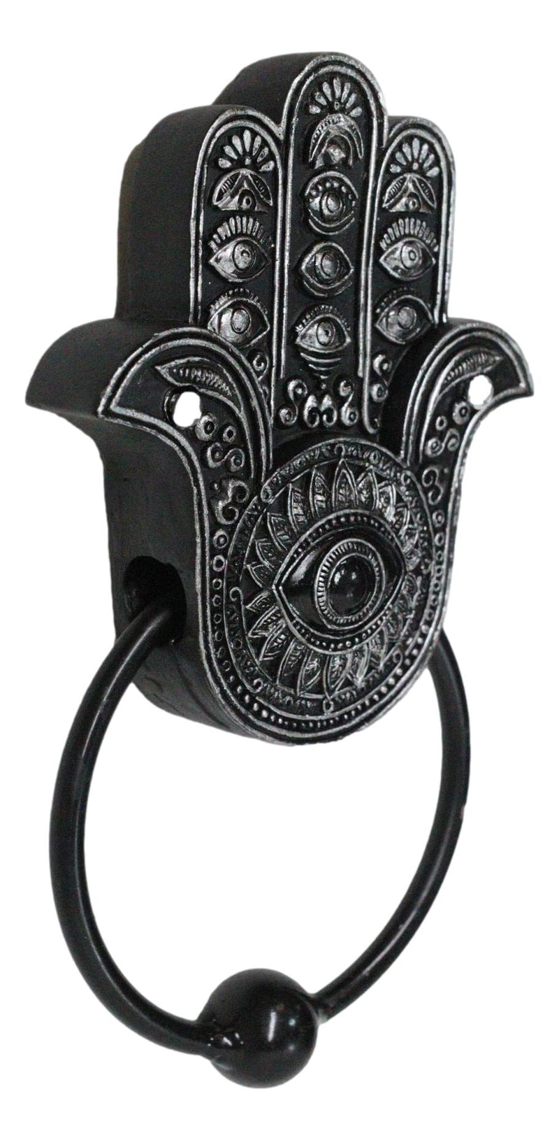 Sacred Symbols Hand of God Hamsa Palm with Evil Eye Decorative Door Knocker