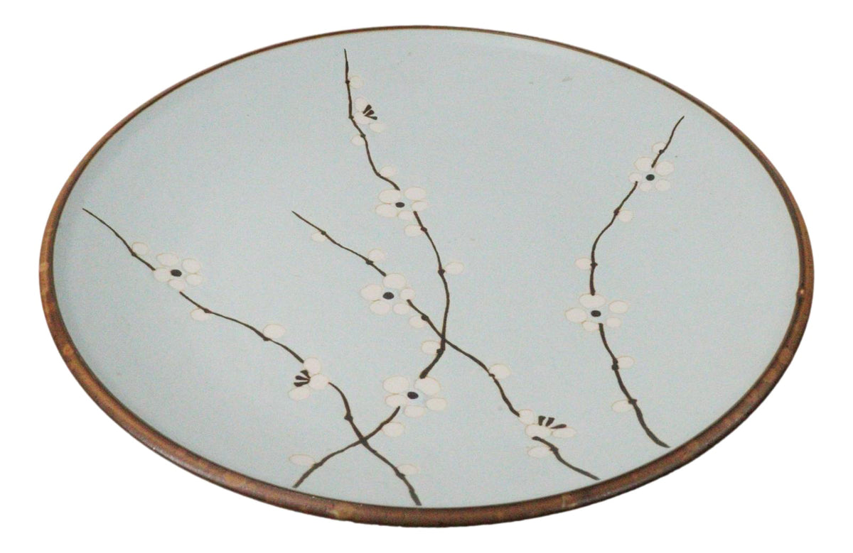 Made In Japan Ceramic Soushun Sakura Cherry Blossoms Large Dinner Plates 11"D