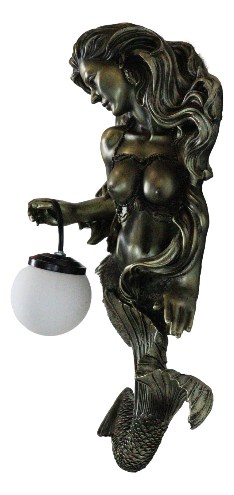 Ebros Gift Legendary Siren Mermaid The Odyssey LED Wall Lamp 22.25" H