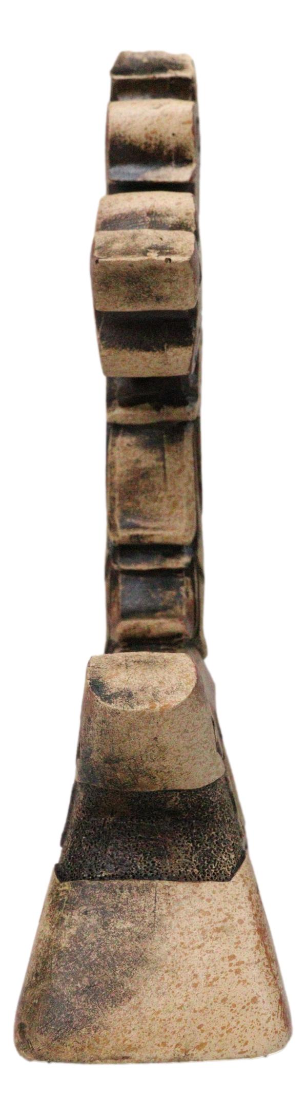 Christian Tuscany Scrollwork Cross On Jesus Fish Ichthys Base Faux Wood Figurine