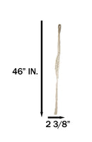 Hand Woven Cotton Rope Boho Chic Macrame Wall Hanger With Ceramic Planter Pot