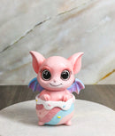 Pink Taffy Drake Potion Pals Small Baby Dragon Imp Sitting in Cauldron Figurine