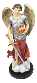 Large Catholic Christian Archangel Saint Jehudiel Laudation Of God Figurine 13"H