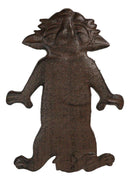 Pack Of 3 Whimsical Cat Cast Iron Stepping Stone Rustic Bronze Garden Accent