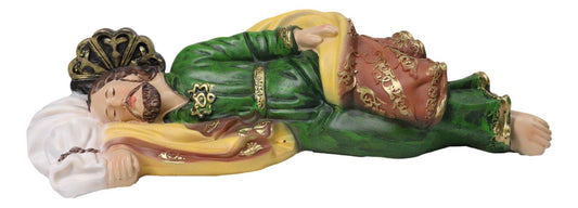 God's Revelations Sleeping Saint Joseph Catholic Devotion Decor Figurine 12"L