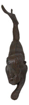 Rustic Cast Iron Nautical Siren Mermaid with Tail Stretched Out Statue 9.5"L