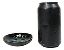 Wicca Witchcraft Dark Forest Phases of The Moon Luna Moth Round Incense Holder
