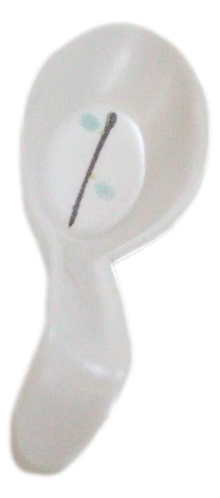 Pack Of 6 Yukino Hana Frostflake Jade Melamine Asian Style Soup Spoons 6.25"L