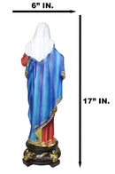 Catholic Church Sacred Heart of Mary Statue Devotion of Virgin Madonna 17"H