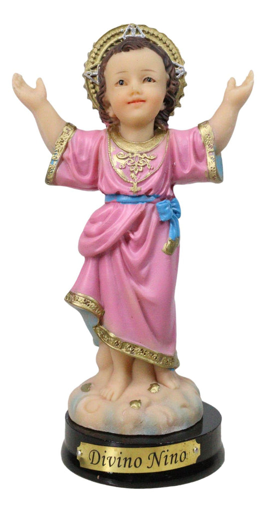 Catholic Christian Santo Nino Divine Child Jesus Christ Figurine With Base 5"H - Ebros Gift