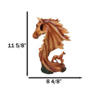 Faux Wood Horse & Native American Chief Figurine Western Tribal Headdress