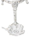 Cast Iron Antiqued White Spigot Faucet Bird On Flower Wall Bird Feeder Bath 16"H