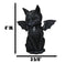Cultic Fiends Gargoyle Cat Baphomet W/ Bat Wings Triple Moon Pentagram Figurine