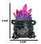 Wicca Triple Moon Pentagram And Zodiac Symbols LED Crystals Cauldron With Toads