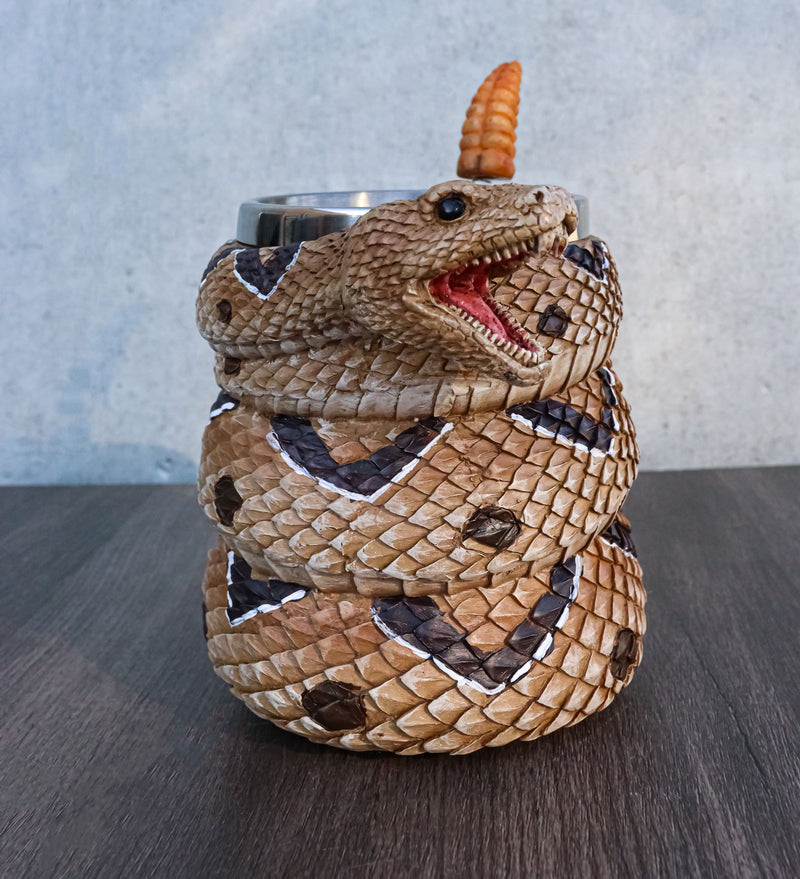 Ferocious Rattlesnake Serpent Snake With Venomous Fangs Drinkware Coffee Mug Cup