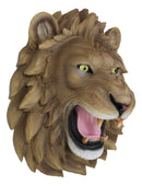 Ebros Gift Large King of The Jungle Roaring Lion Head Wall Mount Bust Sculpture Plaque