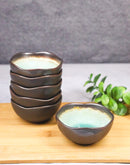 Pack Of 6 Crackle Green Midori Kannyu Small Appetizer Sauce Kozara Dishes 3oz