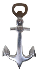 Aluminum Sleek Nautical Port Sailor Ship Trident Anchor Hand Bottle Opener