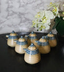 Set Of 6 Ao Nagashi Brown Tenmoku Porcelain Soy Sauce Shoyu Flask Dispensers
