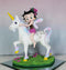 Lady Of Enchantment Pink Sweet Betty Boop Fairy With Rainbow Unicorn Figurine