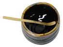 Black Brown Waterfall Ceramic Japanese Matcha Green Tea Bowl Whisk & Scoop Set