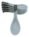 Pack of 6 Seikai Blue Sky Collection Ceramic Asian Soup Spoons With Hook 5.75"L
