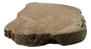 Bohemian Rustic Live Edge Irregular Shaped Teak Wood Charcuterie Cheeseboard - Ebros Gift