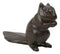 Rustic Cast Iron Standing Chipmunk Squirrel with Long Tail Door Stopper Wedge