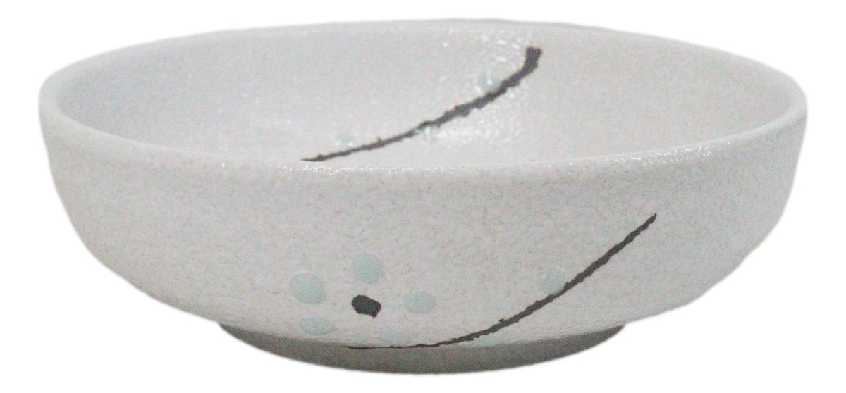 Pack Of 5 Ceramic Yukino Hana Collection Soup Salad Rice Shallow Bowls 10oz