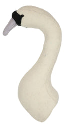 Ebros Fiona Walker England Handmade Organic Mini White Swan Princess Head Wall Decor