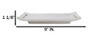 Set Of 6 Modern Yukino Hana Snowflakes Melamine Rectangular Sushi Plates 8.5"L