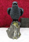 Ebros Large 14" Long Gothic Raven Crow Perching On Tree Stump Statue Figurine
