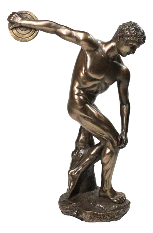 Discobolos of Myron Discus Thrower Ancient Greek Museum Reproduction Figurine