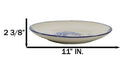 Set Of 4 Hokusai The Great Wave Of Kanagawa Mount Fuji 11"D Round Dinner Plates