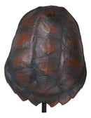 Nautical Marine Faux Alligator Snapping Turtle Shell Sculpture With Pole Stand