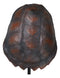 Nautical Marine Faux Alligator Snapping Turtle Shell Sculpture With Pole Stand