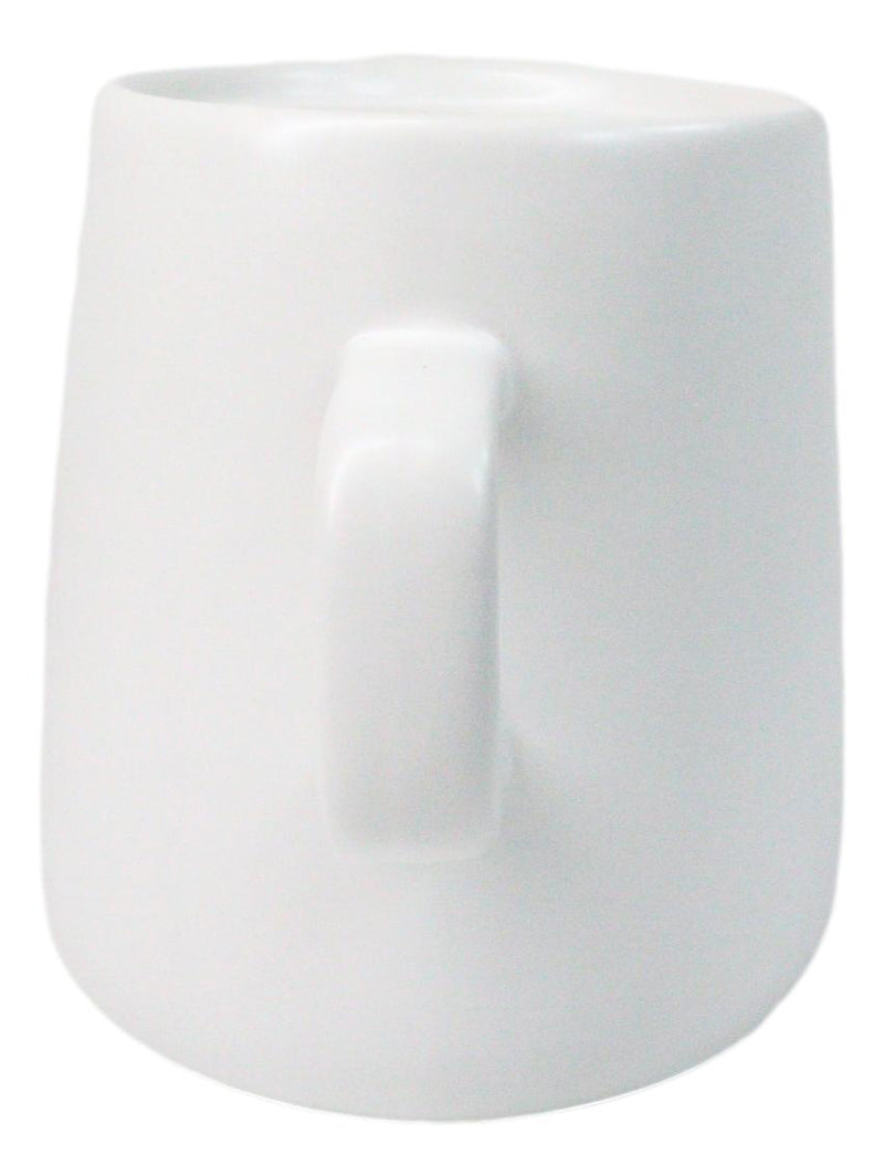 White Porcelain Artisan Hand Crafted Barista Style Maker Carafe Flask Part