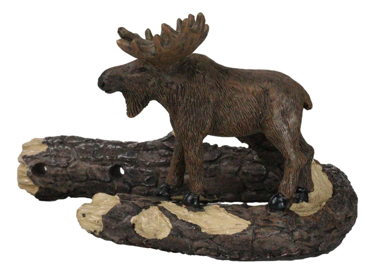 Set of 2 Rustic Western Bull Moose On Branch Drapery Curtain Holdback Tie Back
