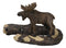 Set of 2 Rustic Western Bull Moose On Branch Drapery Curtain Holdback Tie Back