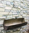 Rustic Farmhouse Distressed Metal Tree Log Hanging Wall Planter 19"L With Chain