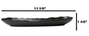 Pack Of 6 Kokuyo Modern Black Ceramic Wavy Oblong Long Serving Platters 13.25"L