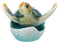 Blue Nautical Marine Sea Turtle Hatchling Emerging Out of Egg Mini Figurine